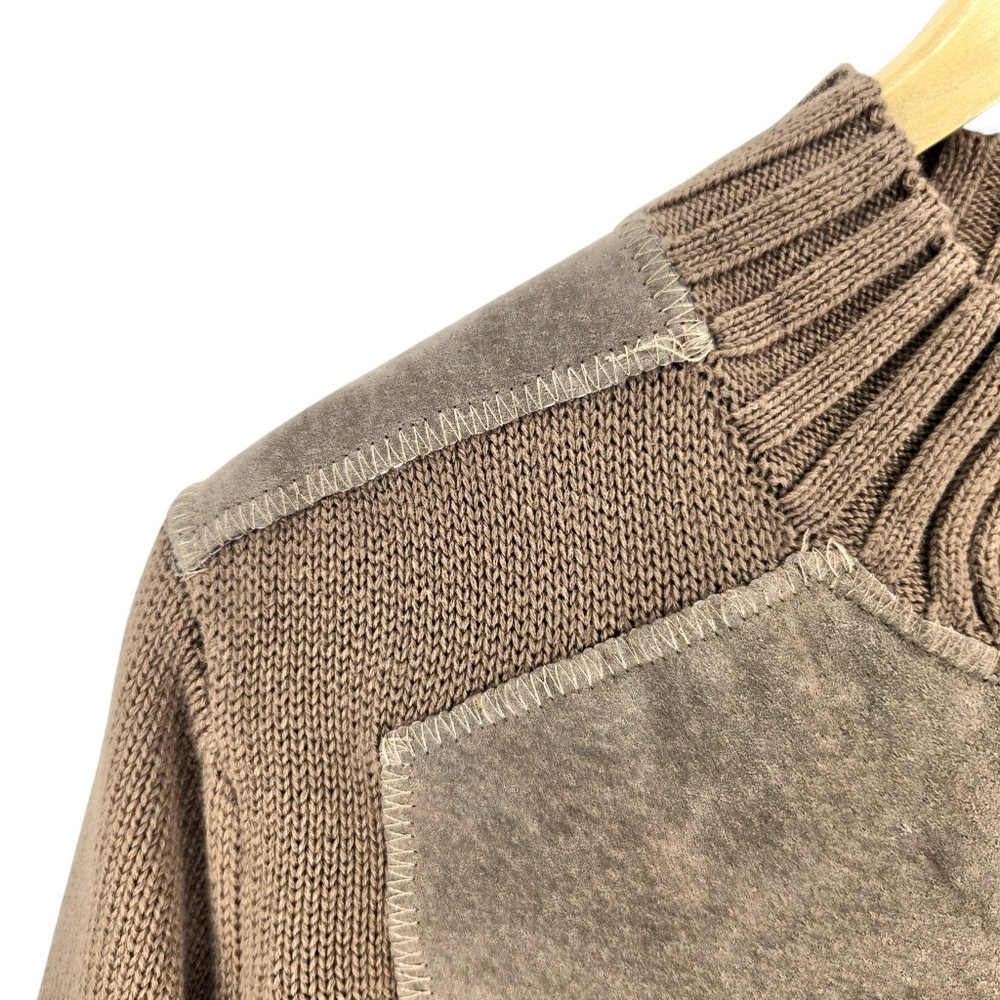 Jessica London  Sweater Jacket/cardigan. Tan, Suede, Size 18/20 - Picture 5 of 15